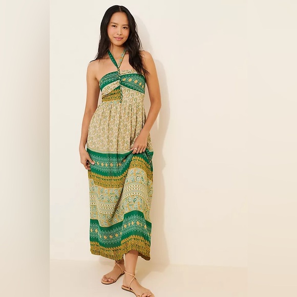 Anthropologie Dresses & Skirts - Anthropologie / Tiny | Twist Halter Maxi Dress, size XS